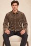 Men's Shiny Velvet Long Sleeve Regular Fit Shirt - 2