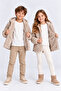 Girls Boys Hooded Plush Lamb Coat with Zipper Pockets Soft Jacket Ak101 - 3