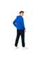 Unisex Unprinted New Season Cotton Hooded Zip-Up Jacket Tracksuit Bottoms 2-Piece Set - 5