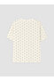 Özmarka New Season Ecru Crew Neck Pajama Set for Women - 8