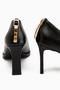 Mariana Black Buckle Detailed Women's Heeled Shoes - 6