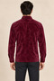 Men's Shiny Velvet Long Sleeve Regular Fit Shirt - 4