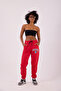 Women's Red Harvard Basic Jogger Pants - 2