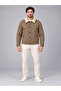 Men's Fur Collar Quilted Coat Jacket Mink 4322Dngr - 7