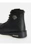 Vizyon New Season Black Lace-Up and Zippered Men's Boots - 3