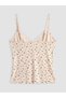 Ozmarka New Season Ecru Rope Strap Floral Women's Shorts Pajama Set - 4