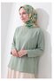 Soft Scarf Painterly Floral Green - 3