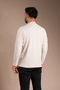 Men's Beige Half-Neck Soft Sweatshirt - 4