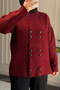 51231 - Stylish and Comfortable Felt-Polyester Women's Knitwear Long Cardigan with Button Detail - 4
