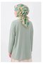 Soft Scarf Painterly Floral Green - 2