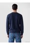 Ozmarka New Season Indigo Crew Neck Long Sleeve Men's Pajama Top - 3