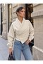 Women's Lined Buckle Crop Trench Jacket