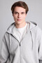 Relax Fit Hooded Soft Fleece Gray Men's Cardigan D7599Ax/Gr210 - 6