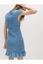 Pamuklu Denim Mini Elbise - 2