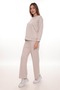 Women's Crew Neck Sweatshirt Pants 2-Piece Tracksuit Set - 2