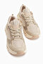 Tonia Beige Mesh Detailed Thick Sole Women's Sneaker - 4
