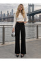 Women's Stone Detailed Wide Leg Pants