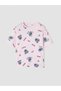 Ozmarka New Season Pink Printed Girls' Shorts Pajama Set - 3