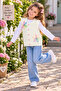 Ss Gi̇yi̇m Girls' Floral Patterned Knitwear Vest – Knitted Buttoned Sleeveless Vest - 2