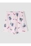 Ozmarka New Season Pink Printed Girls' Shorts Pajama Set - 5