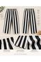 Boy's Black and White Striped Wide-Leg Pants - 2