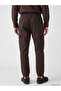 Vizyon New Season Brown Regular Fit Gabardine Men's Cargo Pants - 4