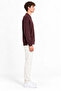 Polo Collar Zippered Long Sleeve Men's Sweater 102101 - 2