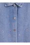 Özmarka New Season Indigo Stone Girls' Jean Dress - 5
