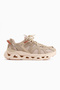 Raisa Genuine Leather Beige Suede Mesh Detailed Thick Sole Women's Sneaker - 2