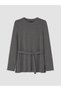 Alita City Lcw Modest Anthracite Camisole Plain Standard & Regular Women's Tunic with a Difference - 5