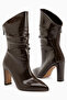 Lindy Brown Zippered Heeled Long Design Boots - 4