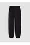 Özmarka New Season Black Crew Neck Girls' Tracksuit Set - 8