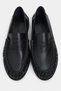 Naty Black Matte Genuine Leather Women's Loafer Shoes - 4