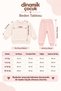 Baby Girl Floral Embroidered Bow Long Sleeve Sweatshirt Sweatpants 2-Piece Seasonal Bottom Top Set 6-2 - 3