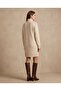 Women's Turtleneck Long Sleeve Plain Knitwear Tunic Dress - 5