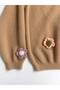 Girl's Cıcek Embroidery and Printed Trendy Sweatshirt - 3