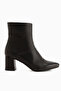 Amalia Genuine Leather Black Heeled Women's Boots - 2