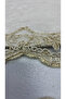 Isola Bella Non-Slip Base, Dowry Velvet Lace Detailed 2-Piece Super Luxury Oval Bath Mat Set - 7