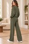 Women's 2-Piece Tracksuit Set Sweatshirt and Wide-Leg Pants - 3