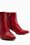 Amalia Genuine Leather Red Heeled Women's Boots - 5