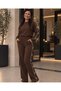 G Detailed Long Sleeved Bottom Top Modal Tracksuit Set Mazelf - 2