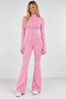 2-Piece Sports Tracksuit Set Flexible Lycra Slim Fit Long Sleeve