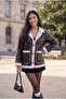 Women's New Season, Brown, Leather, Fur Coat