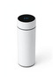 Smart Temperature Bottle 500ml - Stainless Steel Thermos Flask with LED Touch Temperature Display - Hot and Cold 12 Hours - Leak Proof Travel Mug - White