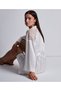 Midnight Whisper Kimono Elegant with Silk and Lace Detailing - 3