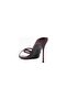 Donatella 100 Patent Leather Look Vegan Leather Thin Heeled Women's Sandals, Stylish and Elegant - 3