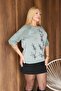 Embroidered Glitter Cotton Mercerized Sweater - 2