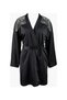 Midnight Whisper Kimono Elegant with Silk and Lace Detailing