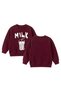 Oversize Front Printed Cotton Sweatshirt - 4