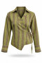 Green Asymmetrical Tie-Dye Detailed Shirt 3307
